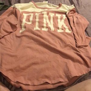 Vs pink blush quarter length sleeve tee